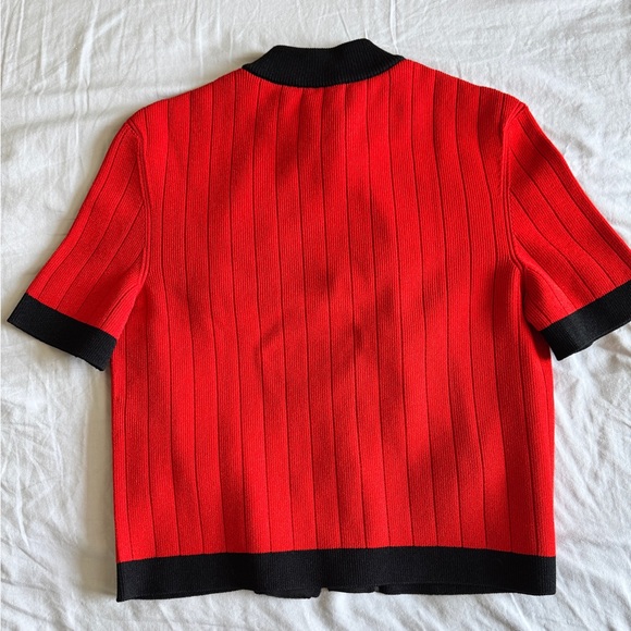 Balmain Red and Black Cardigan - Picture 6 of 7